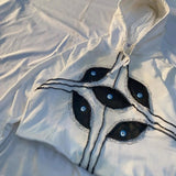Demon Eye Series Cotton Hood 90S Vintage Printed T-Shirt