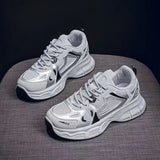 Old Dad Shoes Women 2025 Spring And Summer New Mesh Breathable Thick Background Anti-Slip Light Student Running