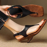 Sandals Women 2025 New Summer Wear High-Heeled Roman Shoes Niche Casual Sandals