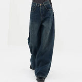 Vintage 90's Blue Wash Baggy Boyfriend JeansOutfit