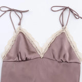 Women's Explosive Fashion Lace Edge Silk Stender Stender Sizzle