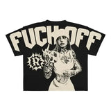 Y2K Harajuku Style T-Shirt Men's Hip-Hop Graphic Printing Cotton Punk