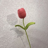 Zingj Woven Rabbit Head Sunflower Sunflower Wool Knitting Flowers Send Bestie Imitation Bouquet Finished