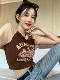 Vintage Logo Raglan Sleeve Crop TopOutfit