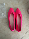 Large-Size Tip Flat Bottom Shallow Single Shoes Women Casual Flying Breathable Four-Season Work