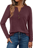 2025 Spring And Autumn Women's Long Sleeves V-Neck Shirt Home Business And Leisure Shirt