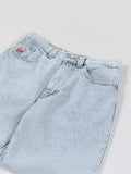 Big Boy Jeans Hip-Hop Cartoon Pattern Embroidered Loose Jeans Men's