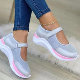 Casual Single-Shoe Women's 2025 Spring And Summer New Slope And Magic Stick Casual Large Size Sports Women's