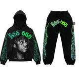Men's And Women's Sp5der Spider Web Set 555555 Sportswear Sweater Jogging