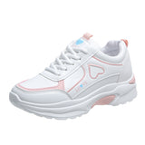 Shoes Women's Spring And Autumn New 2025 Korean Version Of The Flat Bottom Lace Casual Shoes Old Dad Shoes Running