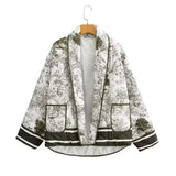 Women's Clothing Explosion Hit 6-Color Printed Cotton Jacket