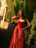 Spring And Summer New High-End Sensing Sucens Slimming Bag Zippered Corset Dress
