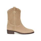 Retro Tip Thick And Boots Western Cowboy Boots Ms. Autumn New British Style Short-Winded Martin