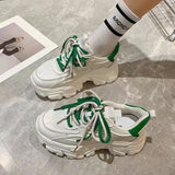 Dad Shoes Women 2025 Autumn And Winter New Loose Pastry Single Shoes Fashion Thick Soles To Increase The Leisure Small White