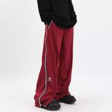 Zingj Hip-Hop Sweatpants Summer New Men And Women Loose Straight Tube Drop Side Zipper Casual