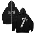 Plus Velvet Men's And Women's High Street Hoodie Trapstar Zippered Open Shirt Jacket Autumn And