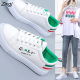 Women Sneakers Fashion Shoes Casual Flats Sneakers Female Fashion Comfort White Vulcanized Platform