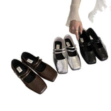 Evening Wind High-End Single-Shoe Women 2025 Autumn New Korean Version Of The Light Mouthed Mary Treasure Shoes Flat