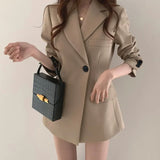 Zingj Small Suit Jacket 2024 Spring Plus Size Korean Version Slim Design British Wind Lady Small Suit Suit