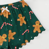 Sleeveless Gingerbread Man Sling Vest Milk Silk Home Clothing Pajamas Female Autumn Summer