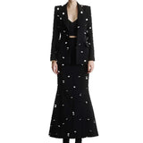 New Star Fashion Leek Tling Suit Jacket Fish Tail Long Skirt