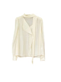 Xixi 13 Lines 2025 Spring New Korean Version Of The Relaxed Collar Shirt Women's Long Sleeve Top