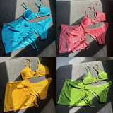 New Summer Small Freshness In Wind Three-Piece Swimsuit Bikini