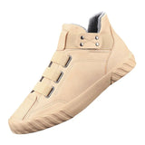 Men's Shoes Autumn Men's Leather Shoes Trend Martin Boots Casually Help A Foot Pedal Winter Warm Cotton