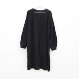 Loose Wear Long Sweater Women's Coat Lantern Sleeve Net Red Knitted Cardigan