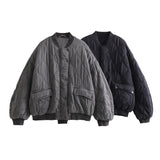 New Cotton Suit Loose Quilting Bomber Jacket Jacket