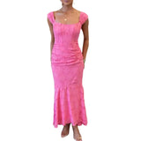 Women's New Sleeveless Shoulder Solid-Colored Shoulder Dress Dress Dress