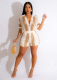 Creative Innovative Sexy Hollow Lapel