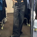 Vintage Black Wash Baggy Boyfriend JeansOutfit