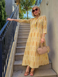 Women's Spring And Summer New V-Neck Fashion Holiday Print