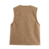 Women's Clothing 2025 Autumn And Winter New Hair This Quality Bow Trim Vest