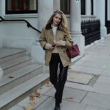 New Women's Fashion Casual Loose Thin Collar Cotton Jacket