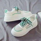 Version Of Small White Shoes Women's 2025 Summer New Leisure Sports Breathable Old Shoes Women's Thick-Soled High-Span