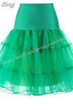 Skirts Womens Fashion High Waist Pleated Tutu Retro Vintage Petticoat Crinoline Underskirt Faldas