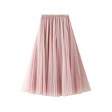Dress Half-Dress Woman 2025 New Spring And Summer Long Dress Long-Term Long-Singlin Long-Singed-Long-Shaped High-Waisted Skirt Ponyy Ffy Skirt