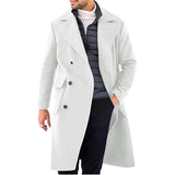Autumn And Winter New Hair, The Man's Coat Thicker Long Double Buckle