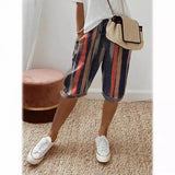 Women's Cotton Bag Loose Slacks Women's Trousers Five-Point