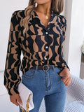 Shooting 2025 Spring And Summer Commuting Temperament Hit The Striped Suit Collar Long-Sleeved Shirt Women's