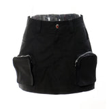 New Locomotive Three-Dimensional Pocket Personality Skirt Short Skirt 5 Color Optional
