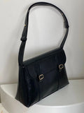 Faux Leather Messenger