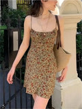 mini dress with lace and floral