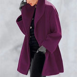 Women's Fashion Autumn And Winter Coat Multi-Colored Round-Neck Loose Hooded Coat Coat Coat Coat