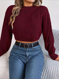 Shooting 2025 Autumn And Winter Casual Pure Color Sesame Long-Sleeved Cover Umbilly Sweater Women's