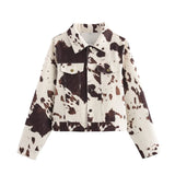 Women's ZA Autumn And Winter New Street Fashion Casual Color Printing This Quality