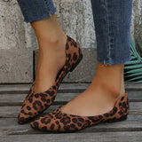 New Women's Shoes Retro Thick-Soled Casual Shoes Single Shoes Women's Leopard Print