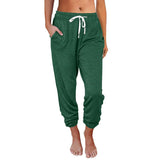 Casual Loose Pocket High Waist Ankle